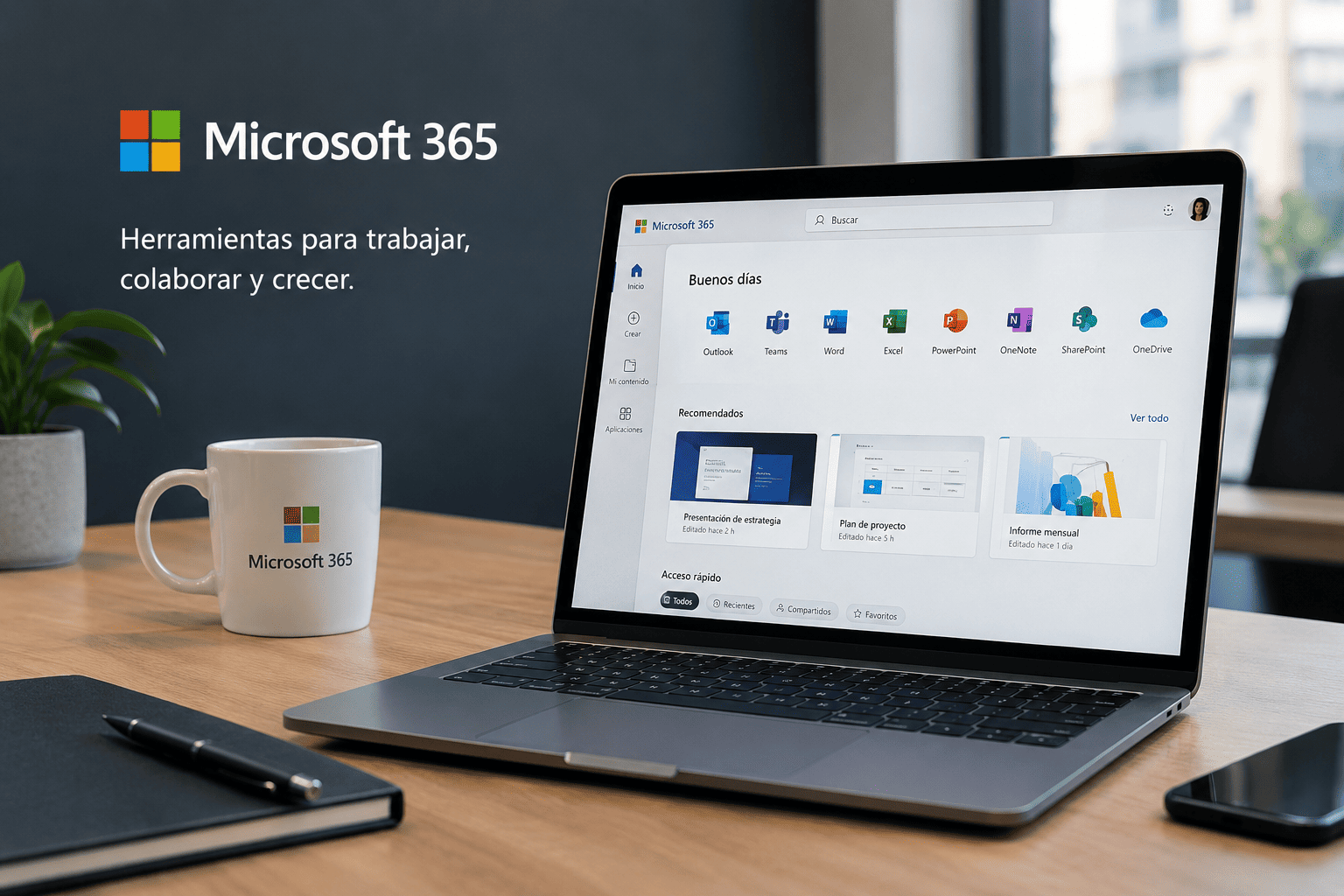Tabla comparativa de precios de planes Microsoft 365 para empresas en Perú